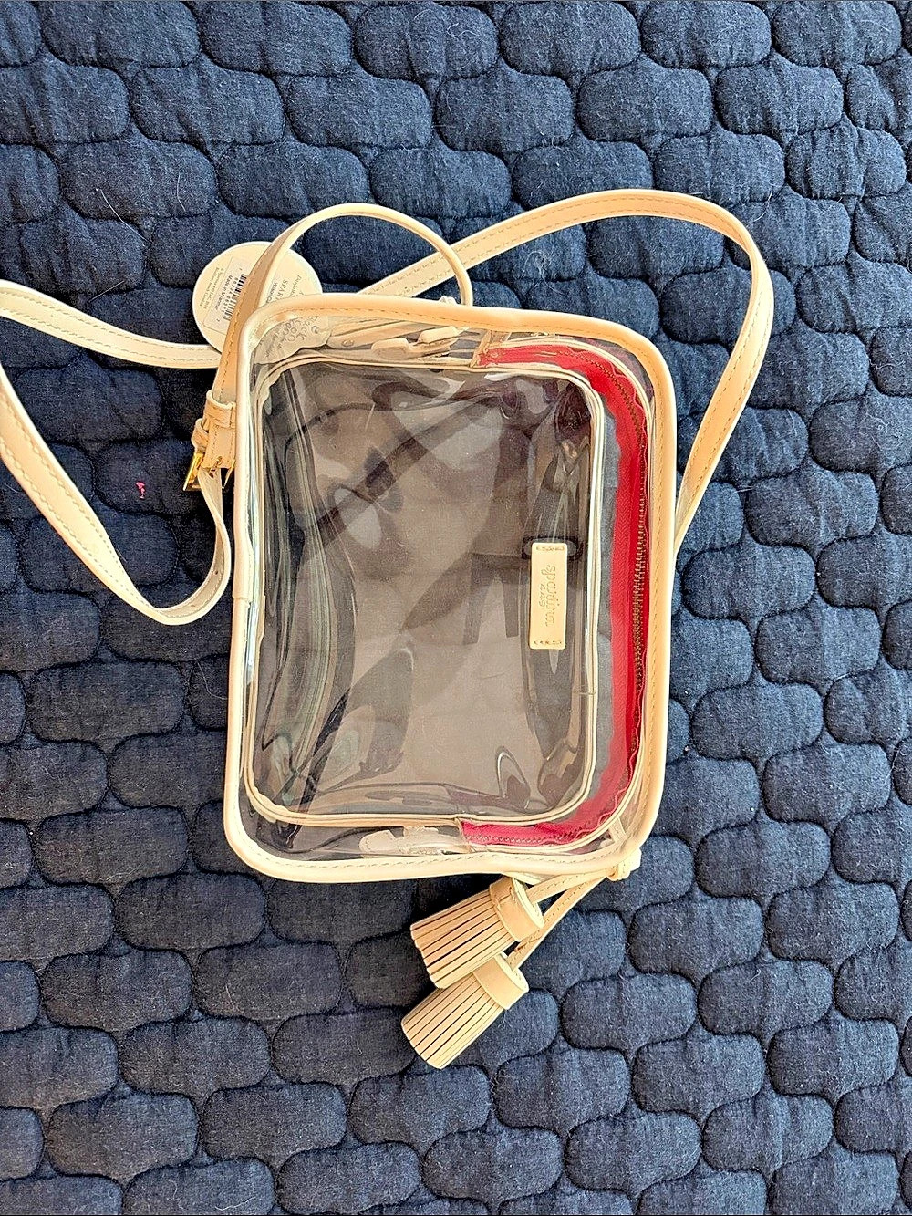 Spartina 449 Wilson Clarissa Stadium Clear Crossbody Bag Pink